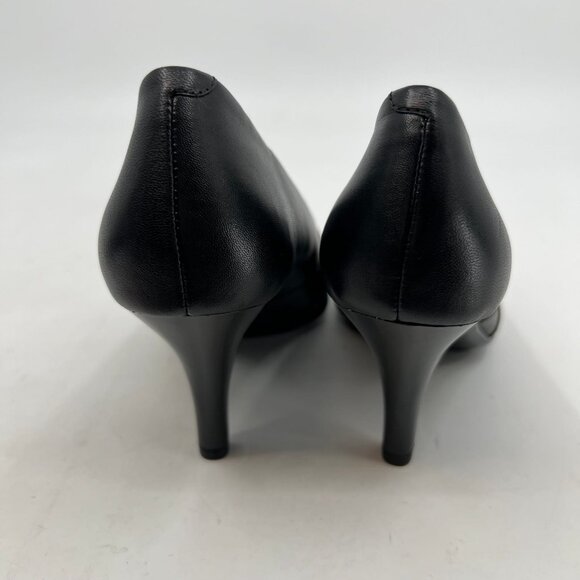 Sofft Black Leather Peep Toe Heels | Size 9 - Picture 5 of 8